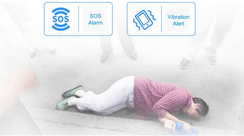 Qbit tracker locator vibrationslarm